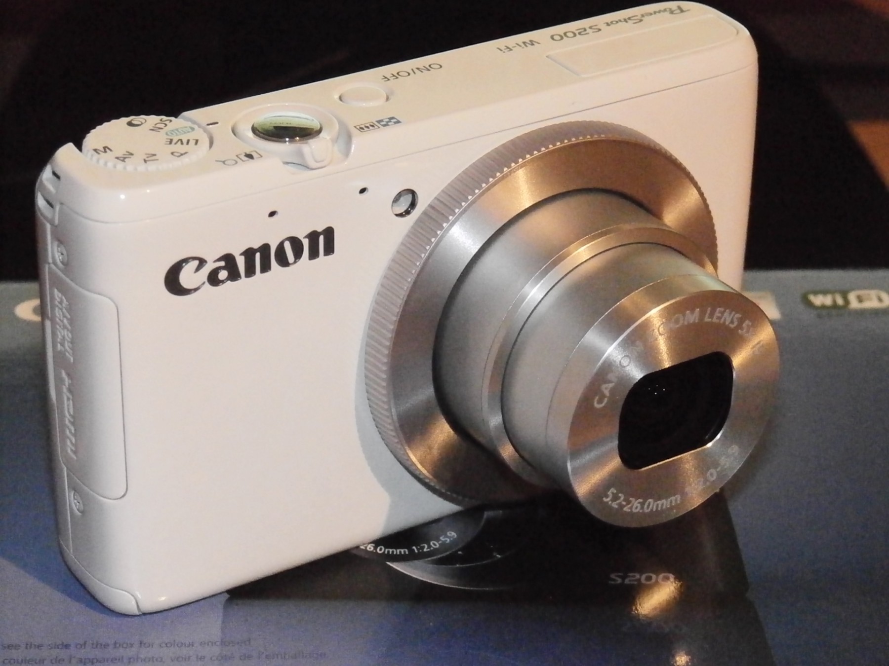 EXTRA CENA!!! FOTOAPARAT CANON PowerShot S200 WiFi beli (42764317