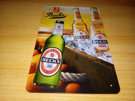 LIMENA REKLAMA ZA PIVO BECK"S 30x20cm *NOVO*
