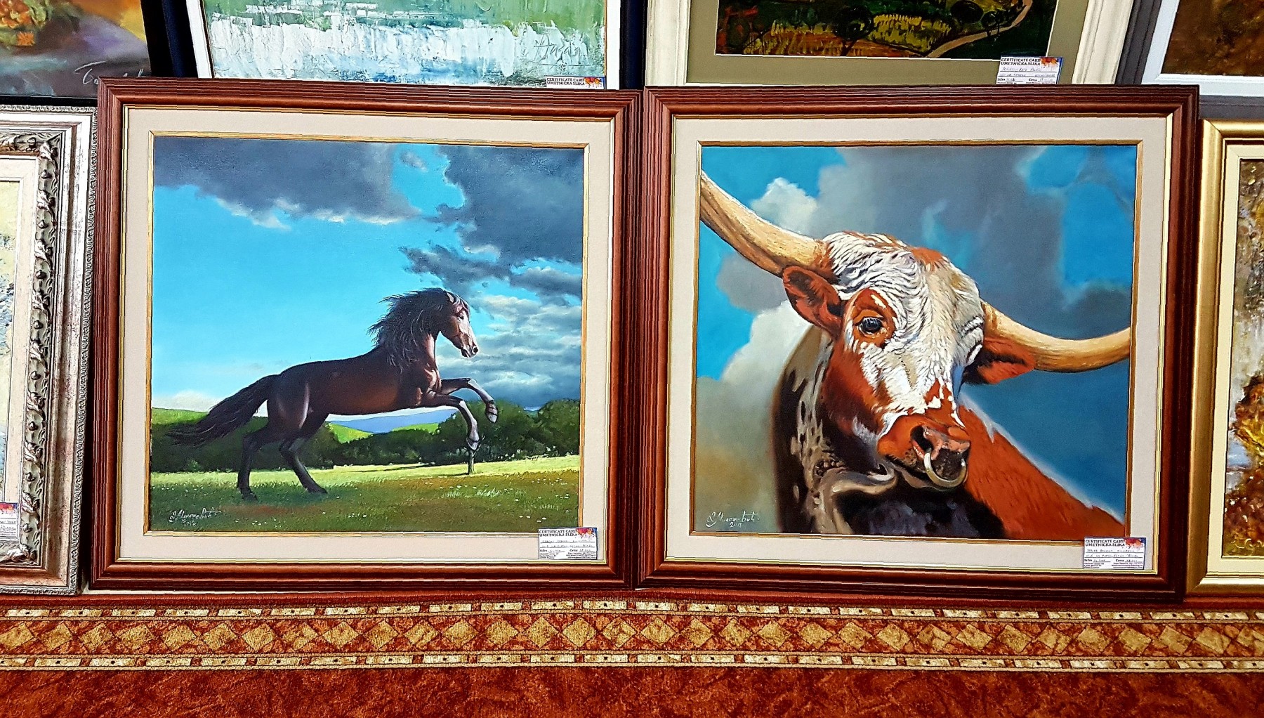 Dragan Raskov Milosevic ulje na platnu 85x80 Konj (55795091